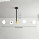 Modern black and brass metal island pendant – dining room chandelier