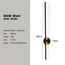 Modern black and brass rotation led wall light living room sconce