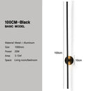 Black Brass 360-Rotate Aluminum Sconce