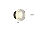 Modern black and clear acrylic wall sconce light bedroom lamp