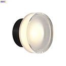 Modern black and clear acrylic wall sconce light bedroom lamp