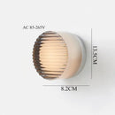 Modern black and clear acrylic wall sconce light bedroom lamp