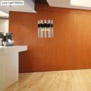 Modern black and clear glass tube wall lamp for living room
