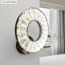 Crystal Chrome Office Wall Sconce