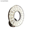 DecorBites™ Modern Beveled Crystal Chrome LED Wall Sconce Light