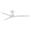 Modern black and dark brown ceiling fan with wood blades living room