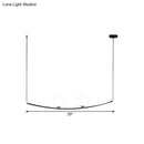 Modern black and gold bubble island light dining room pendant