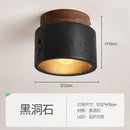 Modern black and gold cave stone ceiling chandelier kitchen light