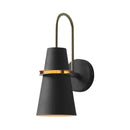 DecorBites™ Modernism Tapered Sconce Light: Wall Mounted Lamp for Dining Room - Black/White/Blue