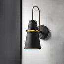 DecorBites™ Modernism Tapered Sconce Light: Wall Mounted Lamp for Dining Room - Black/White/Blue