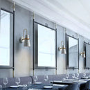 DecorBites™ Modernism Tapered Sconce Light: Wall Mounted Lamp for Dining Room - Black/White/Blue