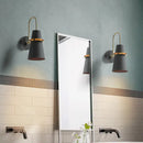 DecorBites™ Modernism Tapered Sconce Light: Wall Mounted Lamp for Dining Room - Black/White/Blue