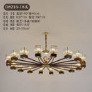 Modern black and gold crystal dining room chandelier with vine design