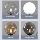 Modern black and gold glass ball pendant chandelier kitchen light