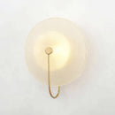 Modern black and gold glass stripe wall lamp bedroom sconce