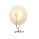 Modern black and gold glass stripe wall lamp bedroom sconce
