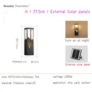 Modern black and gold mountain solar led outdoor light garden sconce