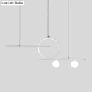 Modern black and gold ring island lighting – dining room ceiling light
