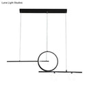 Modern black and gold ring island lighting – dining room ceiling light