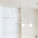 Modern black and gold ring island lighting – dining room ceiling light