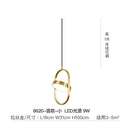 Modern black and gold trumpet pendant light for dining room