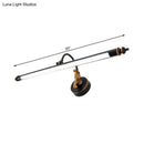 Modern black and gold tubular led wall light bathroom sconce