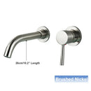 Modern black and gold wall mounted basin faucet bathroom mixer tap