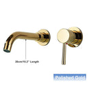 Modern black and gold wall mounted basin faucet bathroom mixer tap