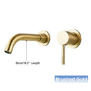 Modern black and gold wall mounted basin faucet bathroom mixer tap