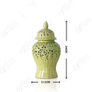 Modern black and golden porcelain jar living room honeycomb decor