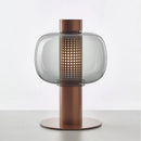 Modern black and gray glass table light bedroom bedside lamp