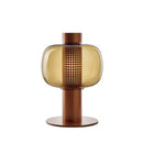 Modern black and gray glass table light bedroom bedside lamp
