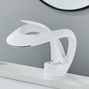 Modern black and grey waterfall mixer tap bathroom basin faucet