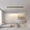 Modern black and metallic led ceiling light for living room
