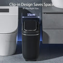 Modern black and silver automatic sensor trash can kitchen