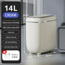 Modern black and silver automatic sensor trash can kitchen
