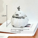 Modern black and silver duck shaped ceramic ashtray living room decor