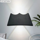 Modern black and silver led wall sconce bedroom light 110v-120v