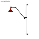 Modern black and white articulated bedroom wall lamp direct wired