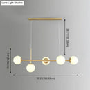 Modern black and white bird linear island pendant light dining room