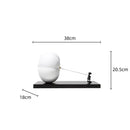 Modern black and white cartoon balloon man sculpture living room decor