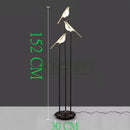 Modern black and white crow led floor lamp living room decor