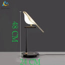 Modern black and white crow led floor lamp living room decor