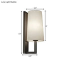 Modern black and white fabric wall lamp for bedroom lighting