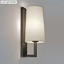 Modern black and white fabric wall lamp for bedroom lighting