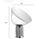 Modern black and white glass radar shade led desk lamp bedroom
