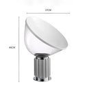 Modern black and white glass radar shade led desk lamp bedroom