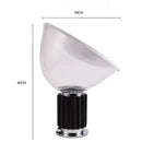 Modern black and white glass radar shade led desk lamp bedroom
