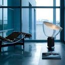 Modern black and white glass radar shade led desk lamp bedroom