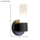 Black Glass Warm-Glow Wall Sconce